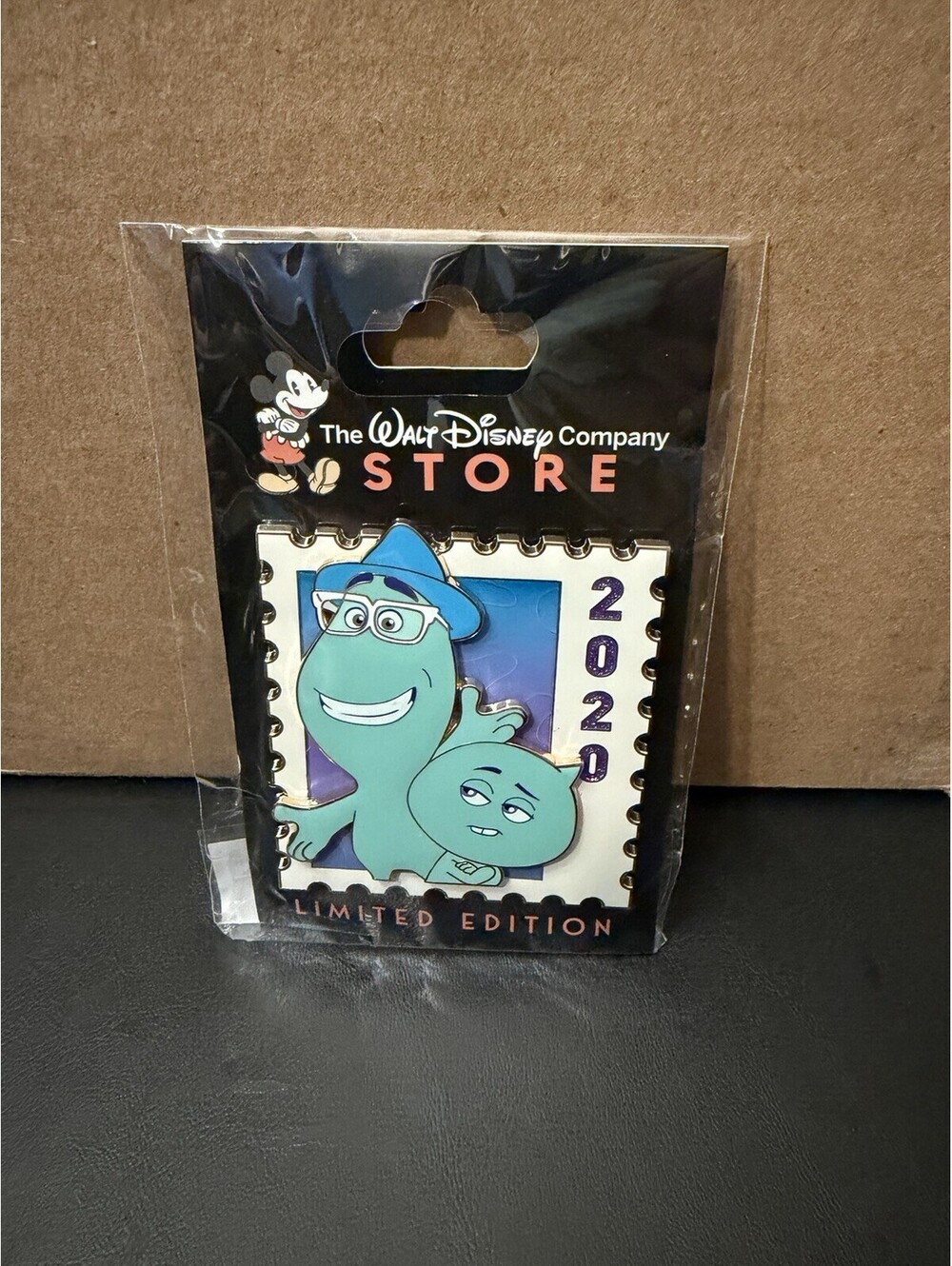 DEC WDCS D23 2026 Pixar Stamp Joe 22 Soul 2020 LE Disney Pin